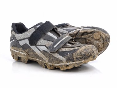 Mountain bike shoes clipart