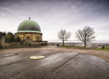 Dome building and Calton Hill, Edinburgh clipart