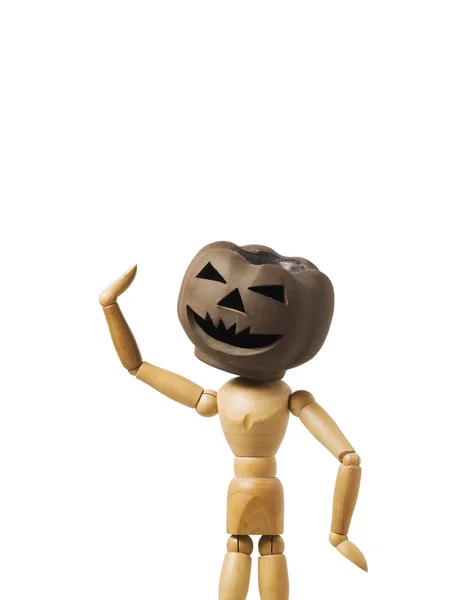 Pumpkin head doll — Stock Photo, Image