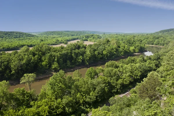 stock image River in the woods below