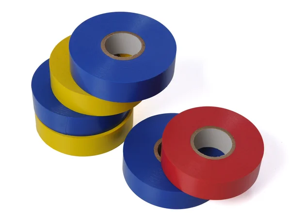 Rollos de cinta de vinilo de color — Foto de Stock