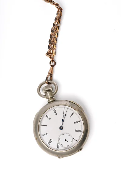 Vintage Pocket Watch and Chain — Stock Photo, Image