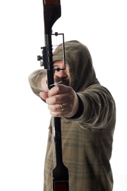 Bow hunter kameraya hedefliyor