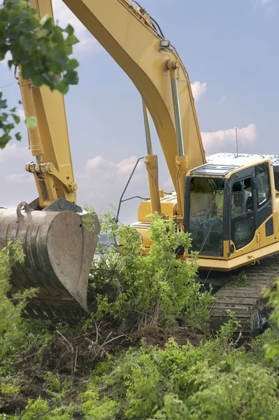 Heavy Equipment Strips Vegetation — Stock Photo, Image