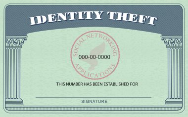 Identity Theft Card clipart