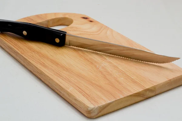 Knife and Cutting Board — Stock Photo, Image