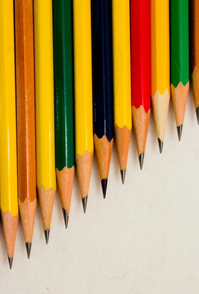 Färger av blyertspennor — Stockfoto