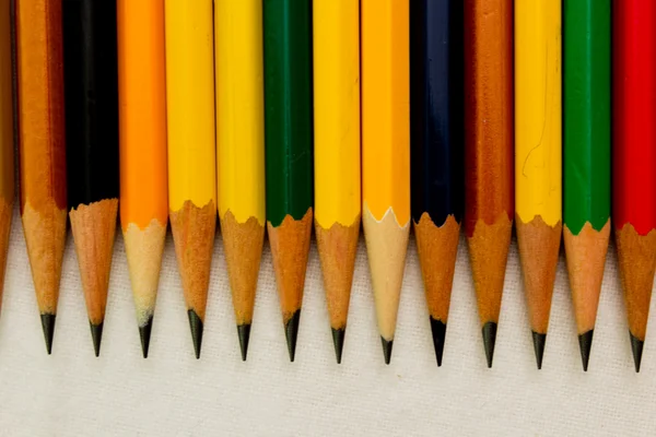 Cores dos lápis — Fotografia de Stock