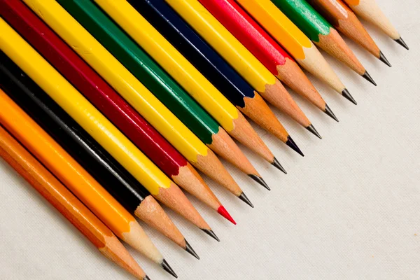 Cores dos lápis — Fotografia de Stock