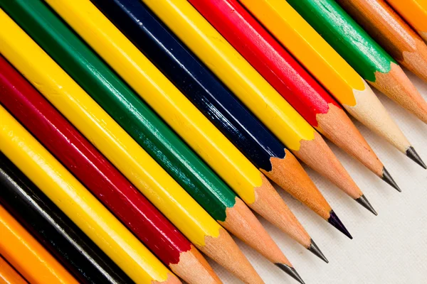 颜色的铅笔 — 图库照片