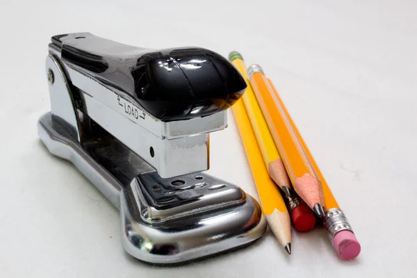 Stapler and Pencils — Stock Photo, Image