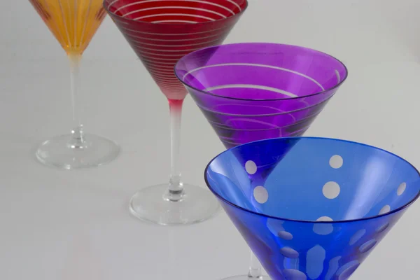 Kolorowe szklanki — Zdjęcie stockowe