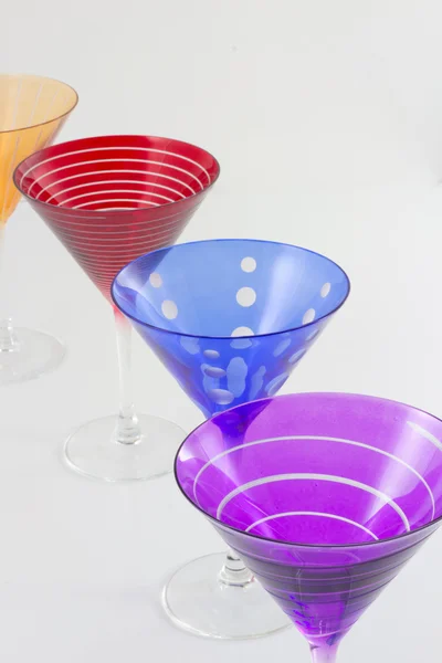 Renkli martini gözlük — Stok fotoğraf