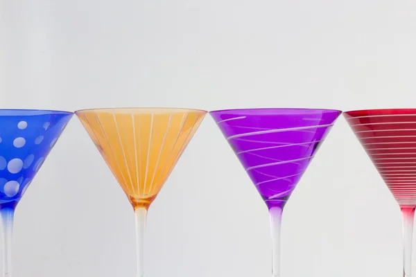 Kleurrijke martini glazen — Stockfoto
