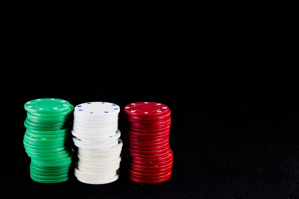 Fichas de casino — Fotografia de Stock