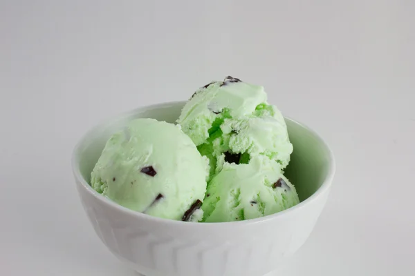 Chip menta, csokoládé fagylalt — Stock Fotó