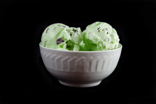Mint Chocolate Chip Ice Cream — Stock Photo, Image
