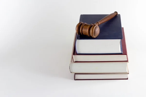 stock image Gavel Atop Legal Texts