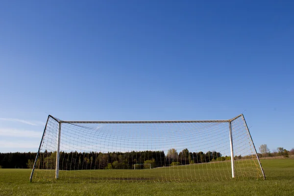 Objectivo do futebol — Fotografia de Stock