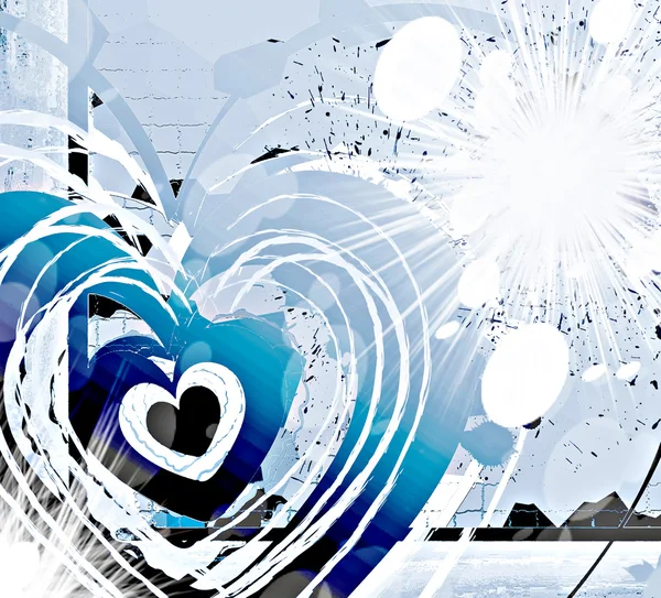 Love in blue — Stock Photo, Image