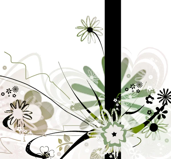 Diseño floral abstracto — Foto de Stock