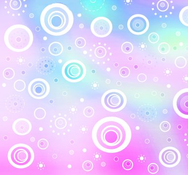 Pastel bubbles background clipart