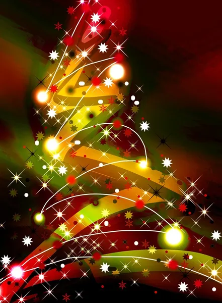 Árvore de Natal colorido — Fotografia de Stock