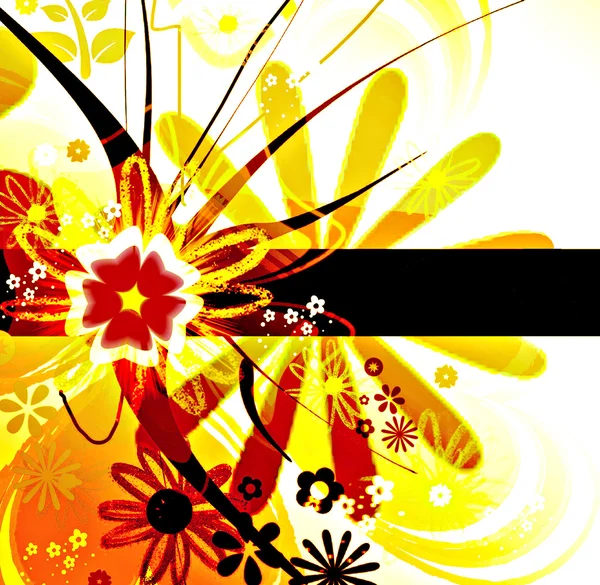 Bloemen abstract ontwerp — Stockfoto