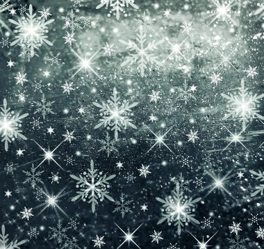 Winter night background clipart