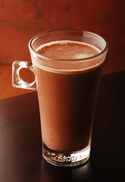 Какао в стакане — стоковое фото