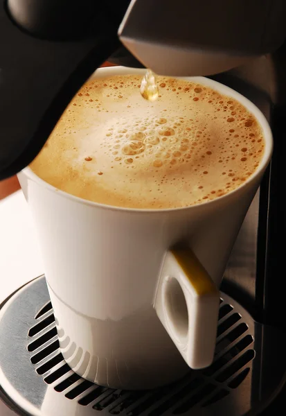 Cappucino coffeein a kupa — Stock Fotó
