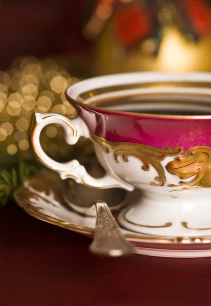 stock image Christmas coffee in the china cup