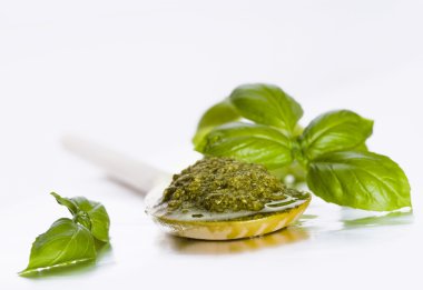 pesto sos ve taze fesleğen