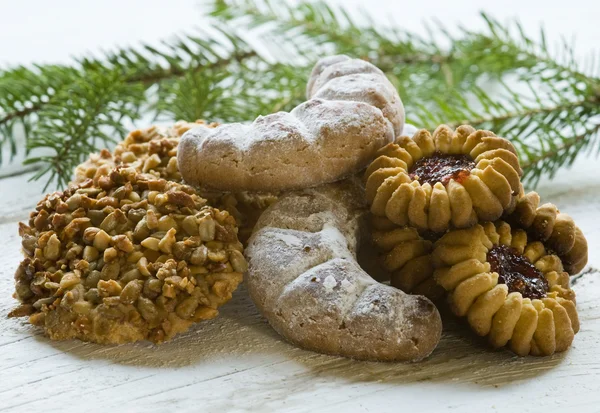 stock image Baked cookies on Christmas time