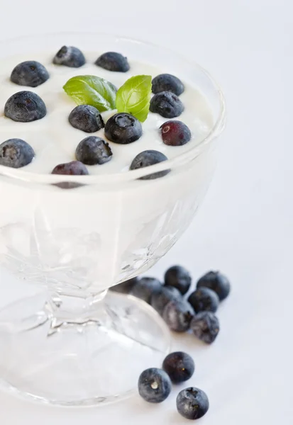 Stock image Sweet dessert with blueberries