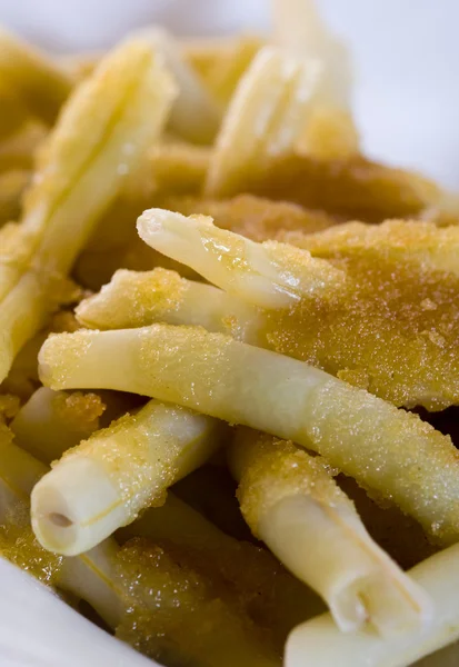 stock image Yellow beans with breadcrumbs