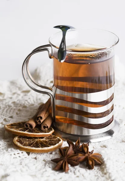 Čaj s aromatickou přísadou — Stock fotografie