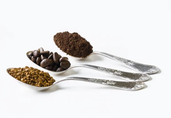 Three types of coffee — Stock Photo, Image