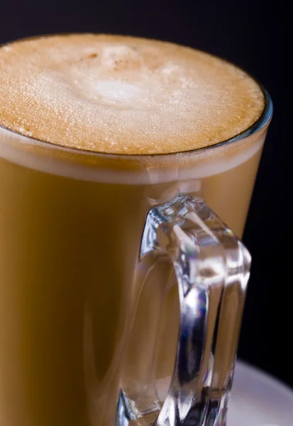 Koffie met melk - closeup — Stockfoto