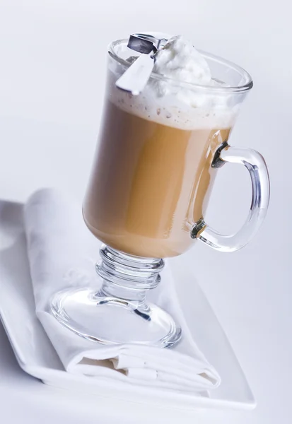 Koffie met slagroom — Stockfoto