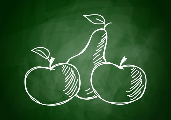 Dessin de fruits — Image vectorielle
