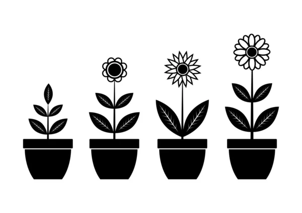 Ikonen der Blumen — Stockvektor
