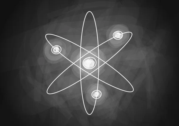 Ritning av atom — Stock vektor