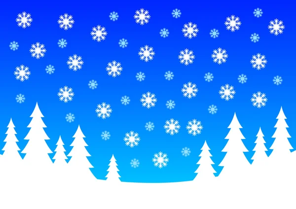 Vinterlandskap — Stock vektor