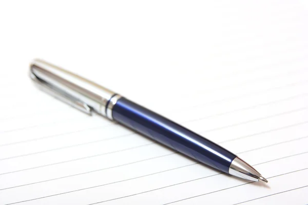 Ballpoint on lined paper — Stock Photo, Image