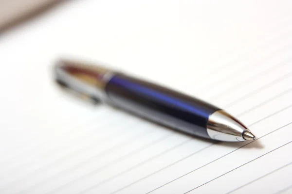 Ballpoint on lined paper — Stock Photo, Image