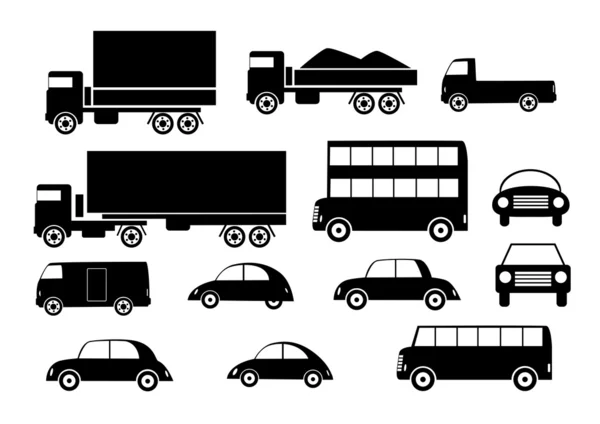 Collection of cars — Stock Vector