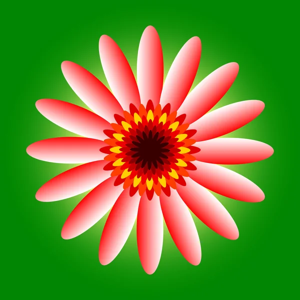 Fleur rouge — Image vectorielle