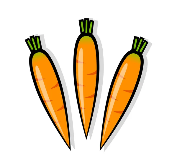 Zanahorias — Vector de stock