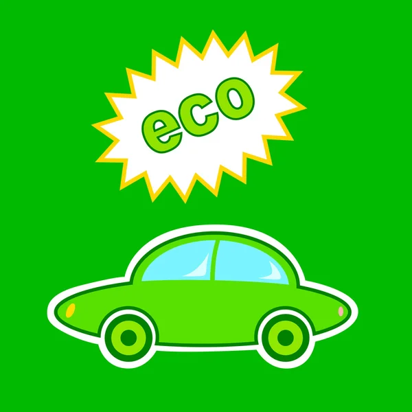 Samochód ekologiczny — Wektor stockowy